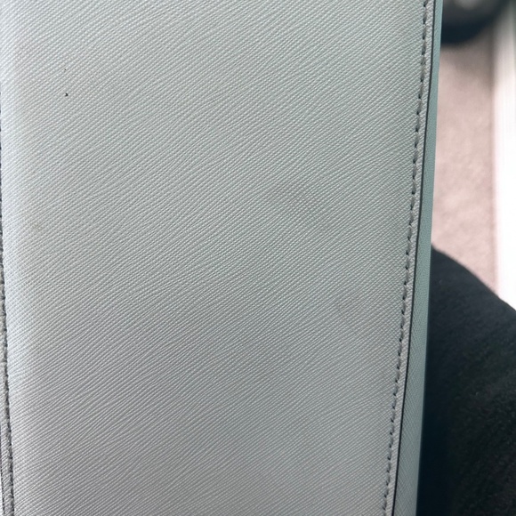 Kate Spade Dome Satchel | Light Blue with Gold Accents - Picture 4 of 6